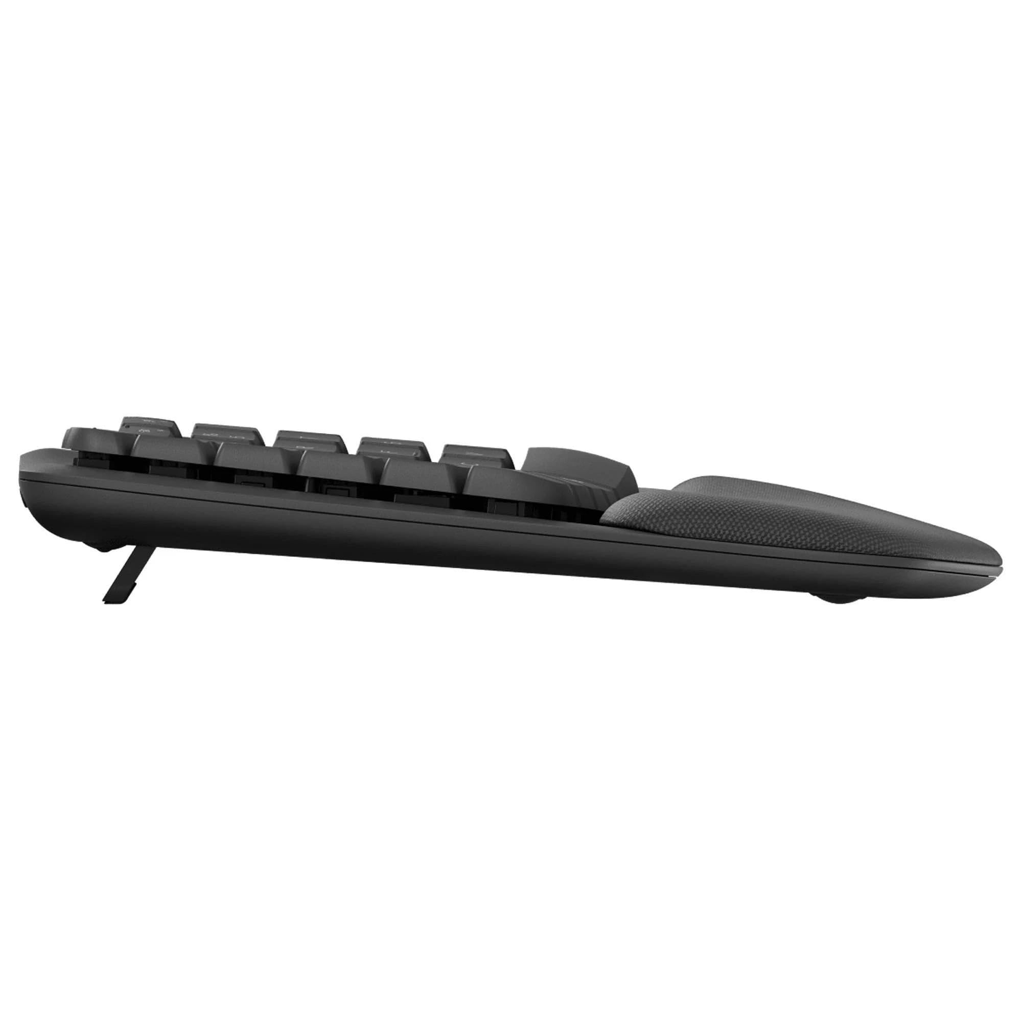 Logitech MK670 Wireless Keyboard and Mouse Combo with Ergonomic Wave Design, Waverest Gel Wrist Support & Mouse Pad - Perfect for Office, Home & Gaming Use