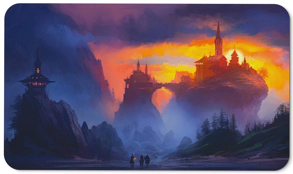 Paramint Magic Hour (Stitched) MTG Playmat by Andreas Rocha - Premium Gaming Mat for Magic The Gathering, YuGiOh, Pokemon TCG - Official Licensed Playmat with Original Artwork - Perfect for Tournaments, Game Nights & Collectors