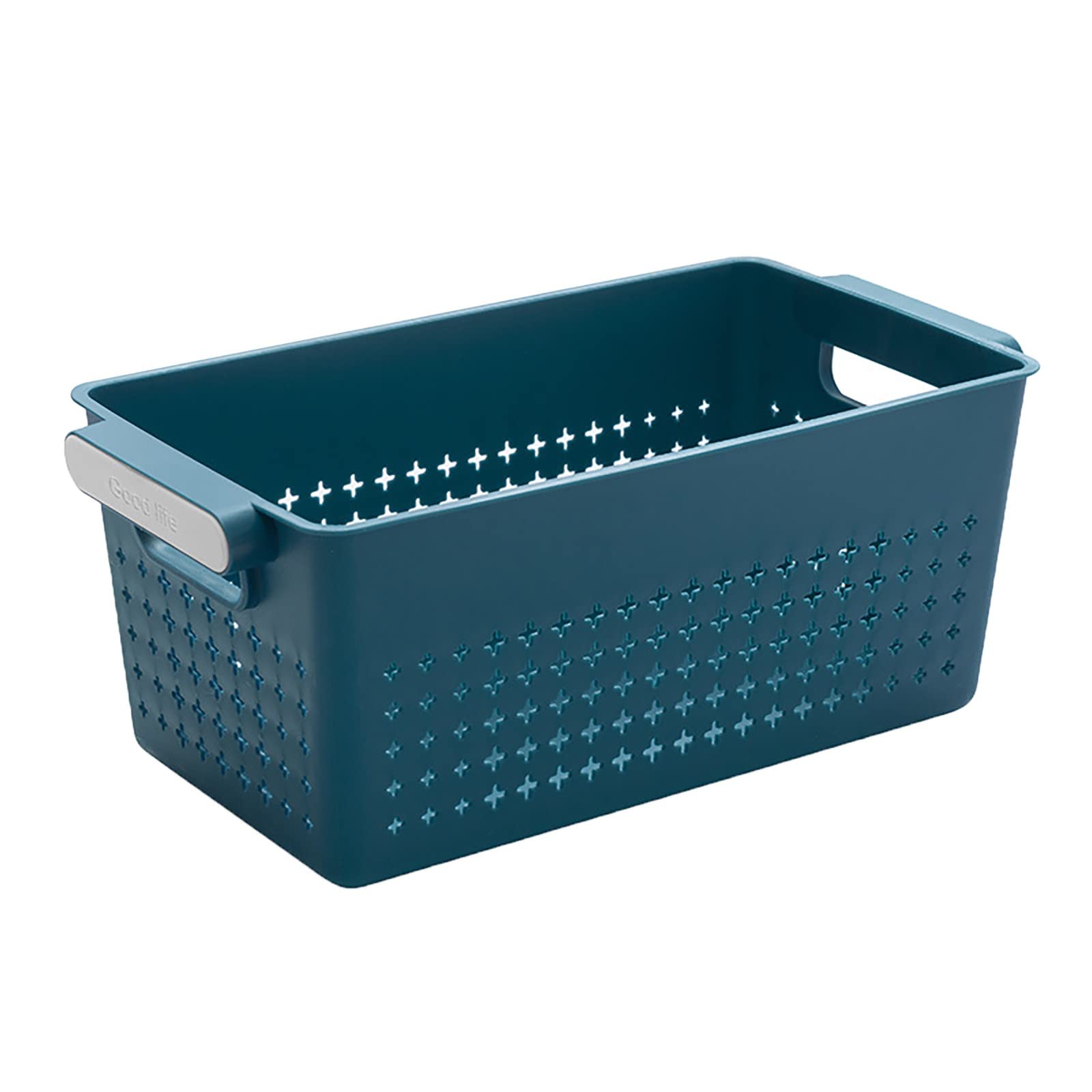 Plastic Food Storage Container Organizer Box for Small Bags - Airtight Kitchen Pantry & Refrigerator Organizer - Perfect for Sugar, Spices, Snacks & Dry Goods (Blue, 1-Pack) - Ideal for Home Kitchen, Office & Dorm Organization