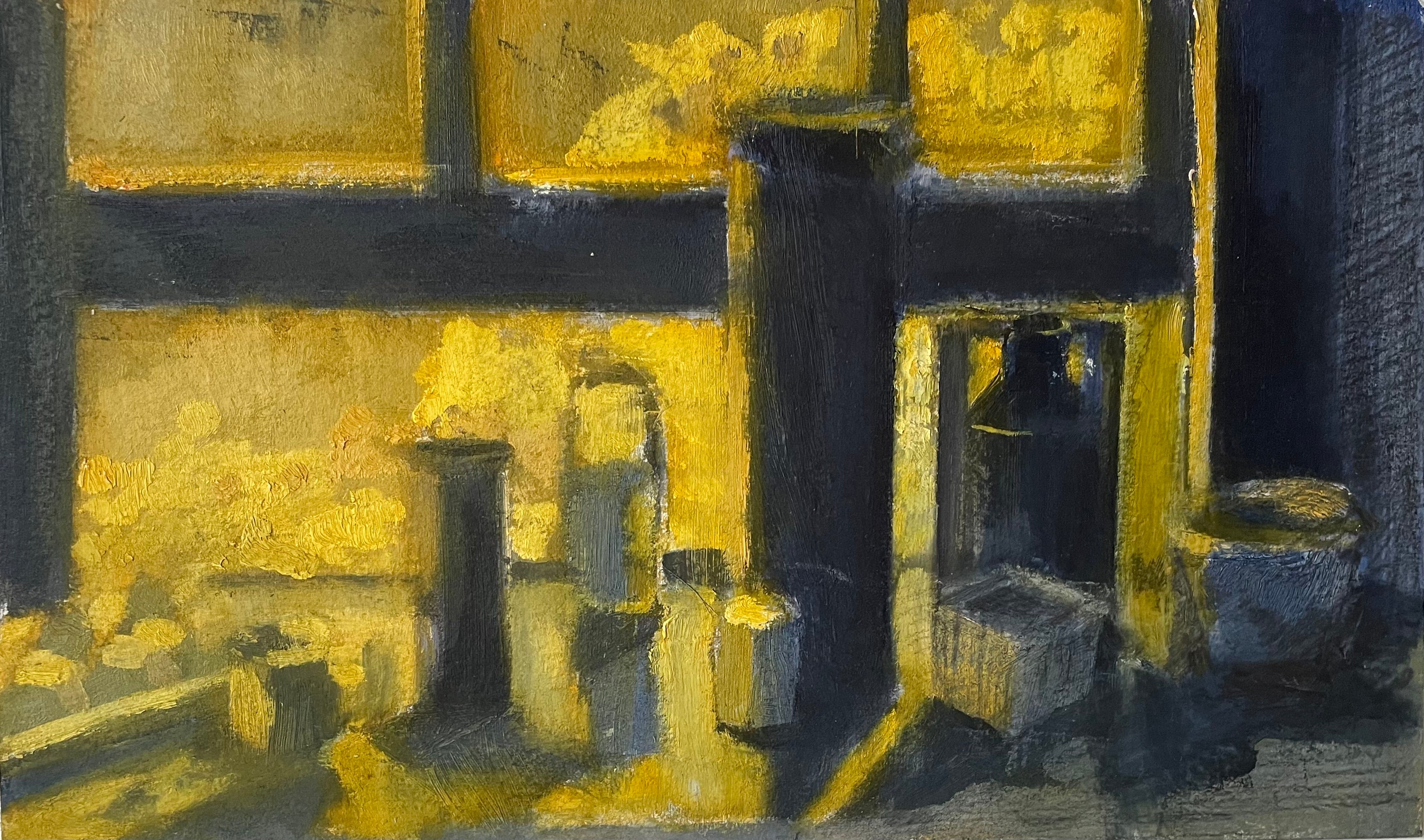 Maria Lindenfeldar: Still Life (Egg Yellow) - Vintage Art Print for Home Decor, Office & Gallery Wall Display
