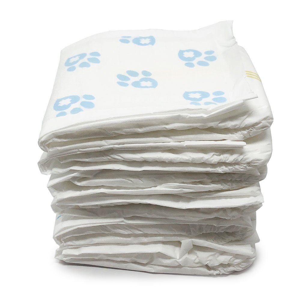 **Disposable Dog Diapers for Male Dogs - Medium Size (144 Count) | Snag-Free Fasteners, Leak-Proof Design, Wetness Indicator | Ideal for Incontinence, Training & Travel**