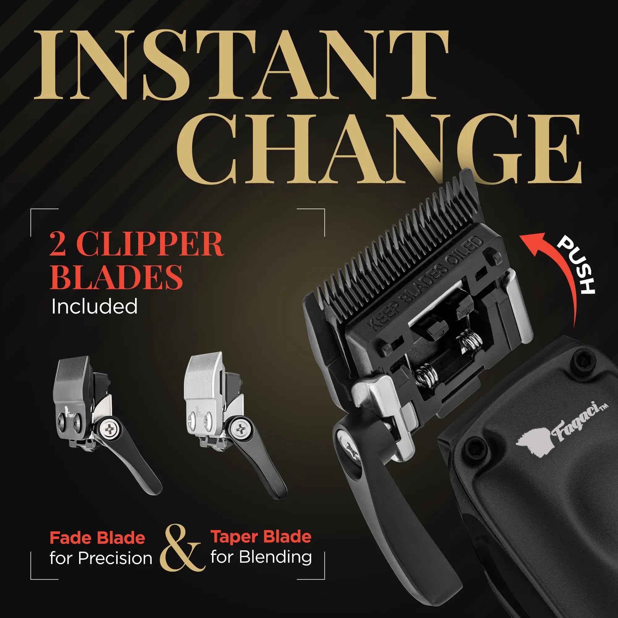 Fusion Clipper & Trimmer Set for Men - Professional Hair Cutting Kit with Adjustable Blades - Perfect for Home Barbering, Grooming, and Styling