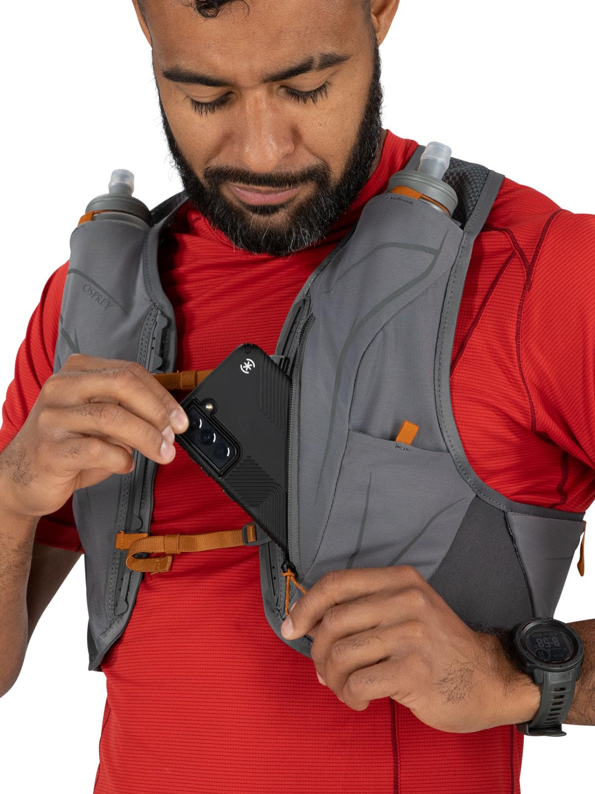 Osprey Duro LT Men's Running Hydration Vest with Hydraulics Soft Flasks - Lightweight Trail Running Pack for Marathon, Hiking & Outdoor Adventures