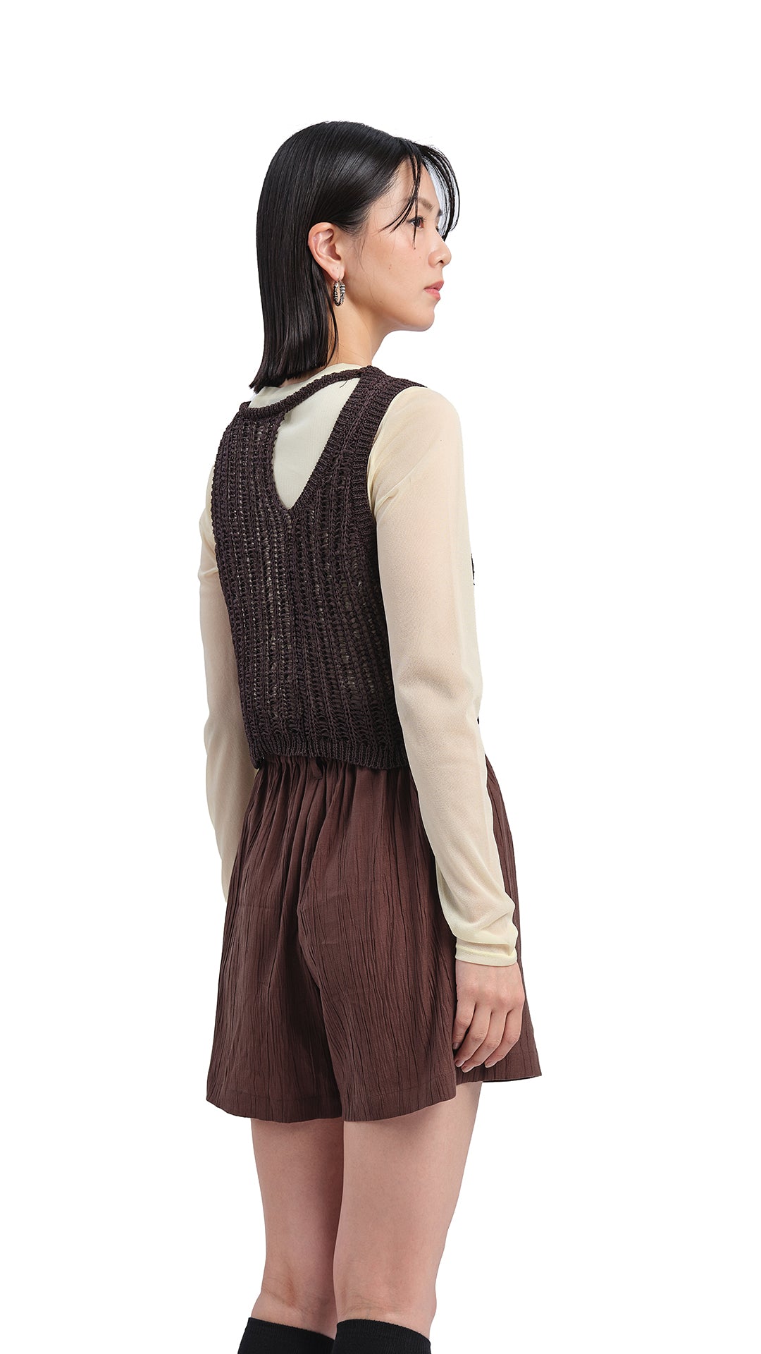 Stylish Women's Knitted Cutout Vest - Trendy Fashion Top for Layering & Casual Outfits | Perfect for Fall & Winter Wardrobe