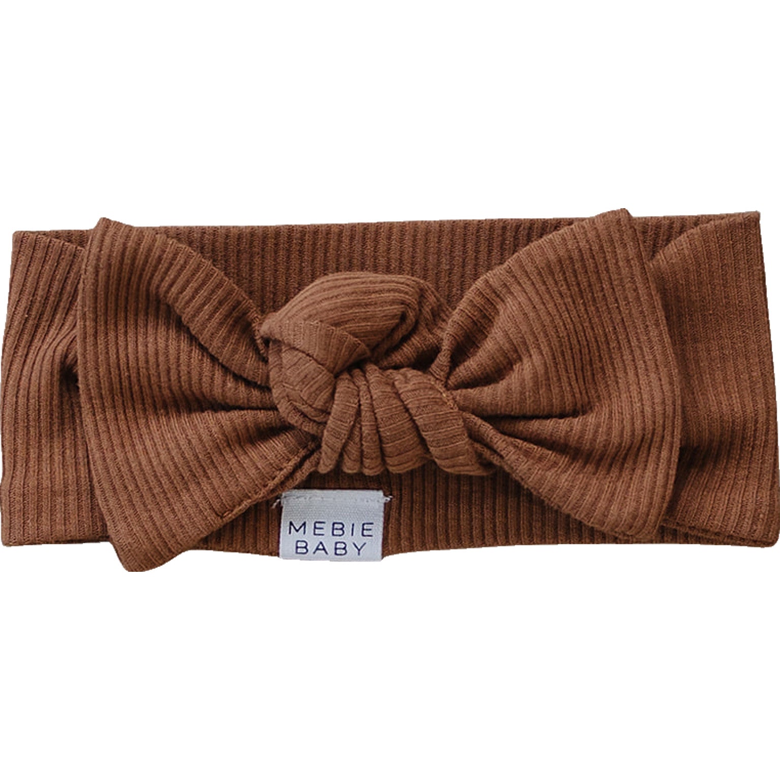 Organic Cotton Ribbed Head Wrap for Women - Soft & Breathable Rust Color Headband - Perfect for Yoga, Running, and Everyday Wear