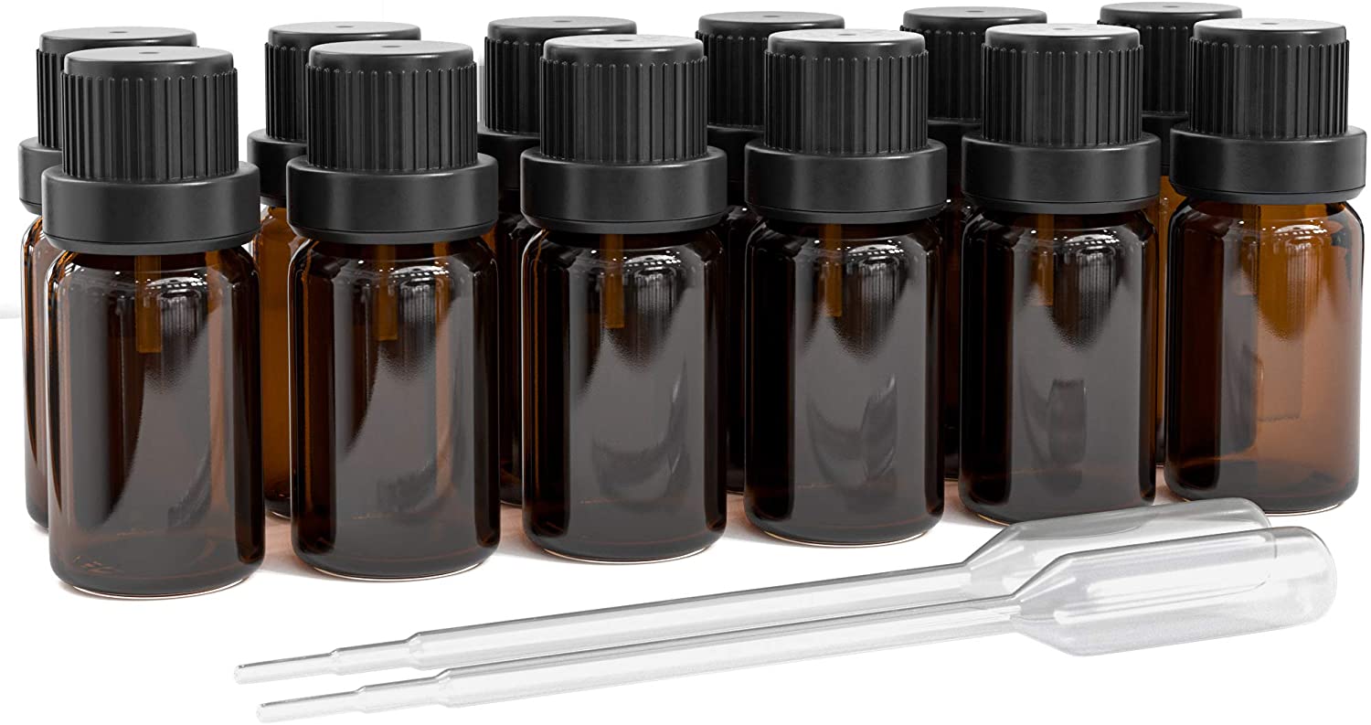 10mL Essential Oil Diffuser Set with 6 Wooden Reeds & Glass Bottle - Perfect for Aromatherapy, Home & Office Relaxation