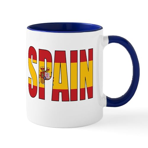 White/Navy Inside - Spain Mugs