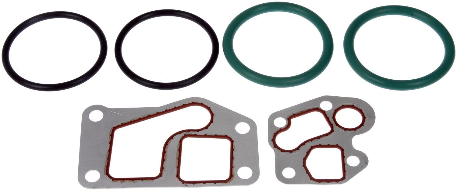 Diesel Oil Cooler Gasket Kit Compatible With Ford F250 F350 6.0L Powerstroke - High Performance Replacement Part for Engine Repair & Maintenance | Perfect for Off-Road Trucks & Heavy Duty Vehicles