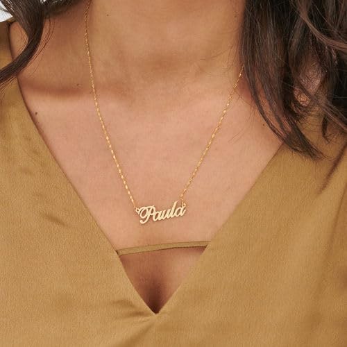 Custom Personalized Classic Cocktail Name Necklace with Diamond Option - Elegant Dainty Jewelry Gift for Women - Perfect for Christmas, Mother's Day, Anniversary & Birthday - Great for Date Nights, Parties & Special Occasions