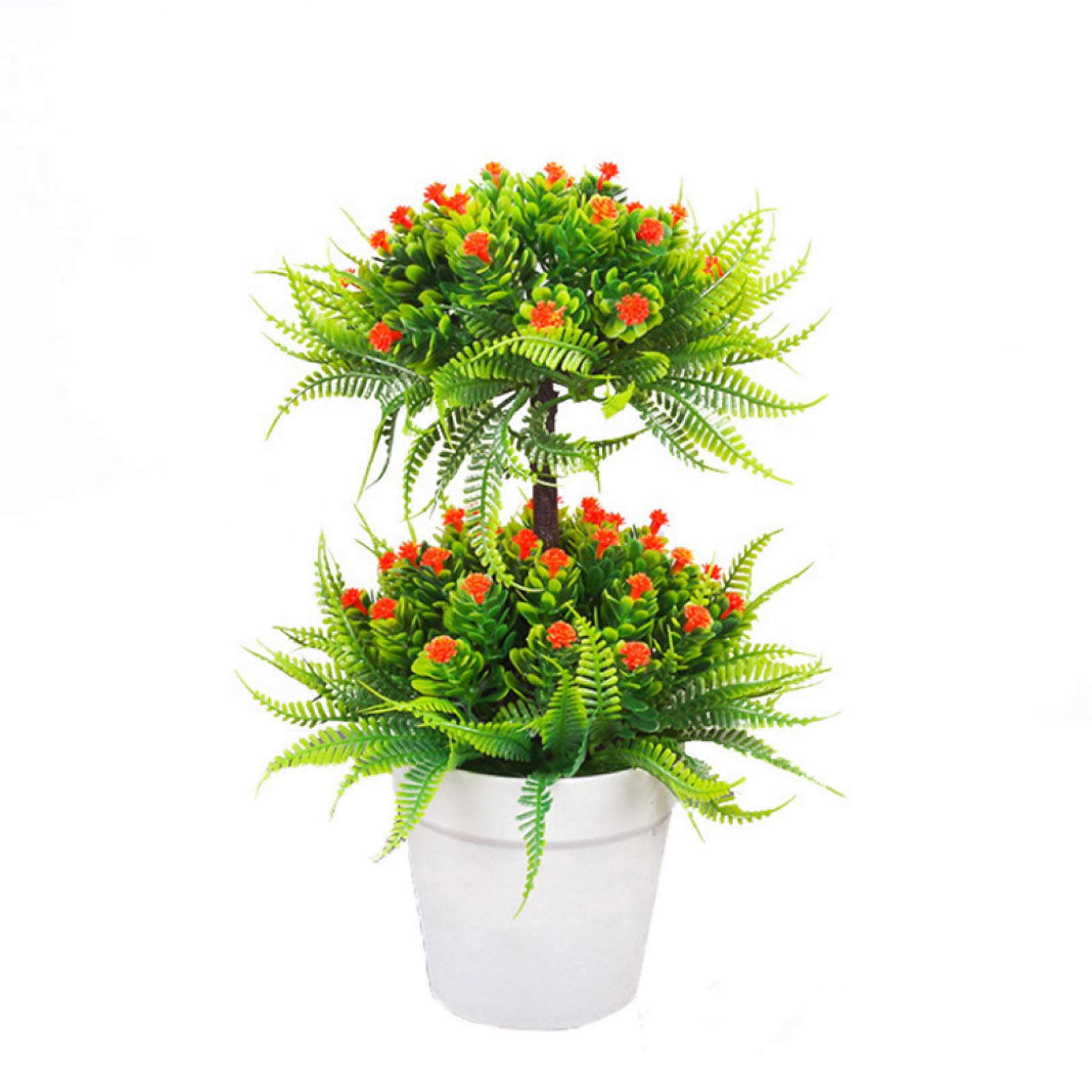 KKONION Artificial Bonsai Tree - Realistic Faux Pine Bonsai Plant for Home & Office Decor - Perfect for Bedroom, Bookshelf, Living Room, and Desk Decoration