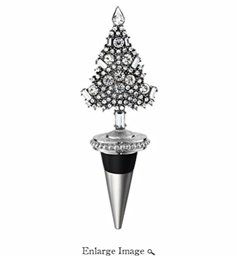 Olivia Riegel Crystal Wine Bottle Stopper - Elegant Christmas Tree Design for Holiday Decor & Wine Preservation - Perfect for Gifts, Parties & Home Bar Accessories