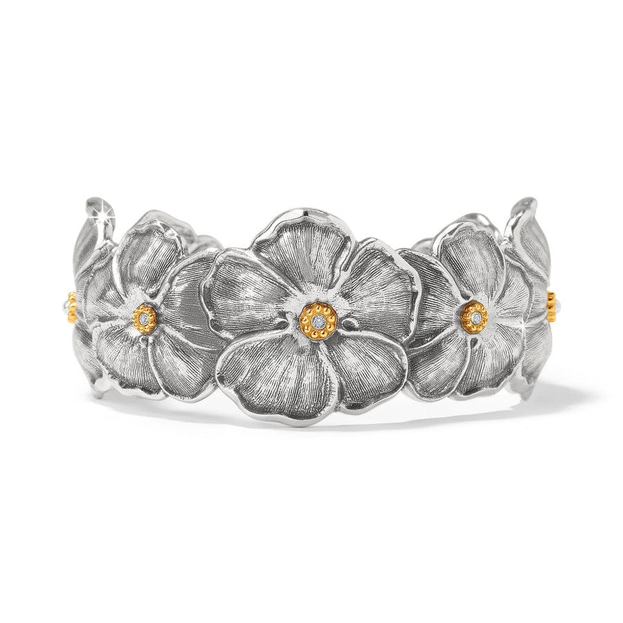Bella Garden Cuff Bracelet for Women - Elegant Floral Bangle Bracelet Jewelry Gift for Her - Perfect for Weddings, Parties & Everyday Wear
