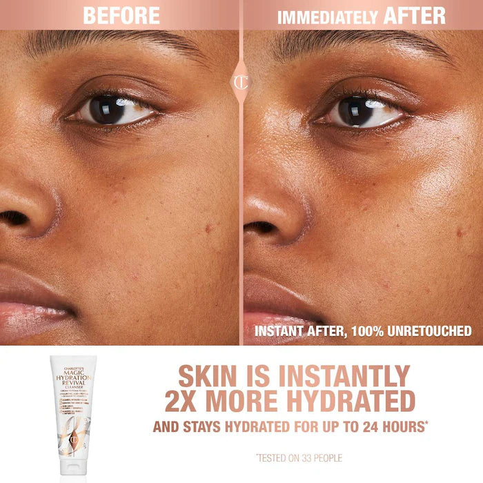 Magic Revival™ Hyaluronic Acid Foaming Facial Cleanser - Gentle & Hydrating for All Skin Types | Perfect for Daily Skincare Routine & Charlotte Tilbury Makeup Prep