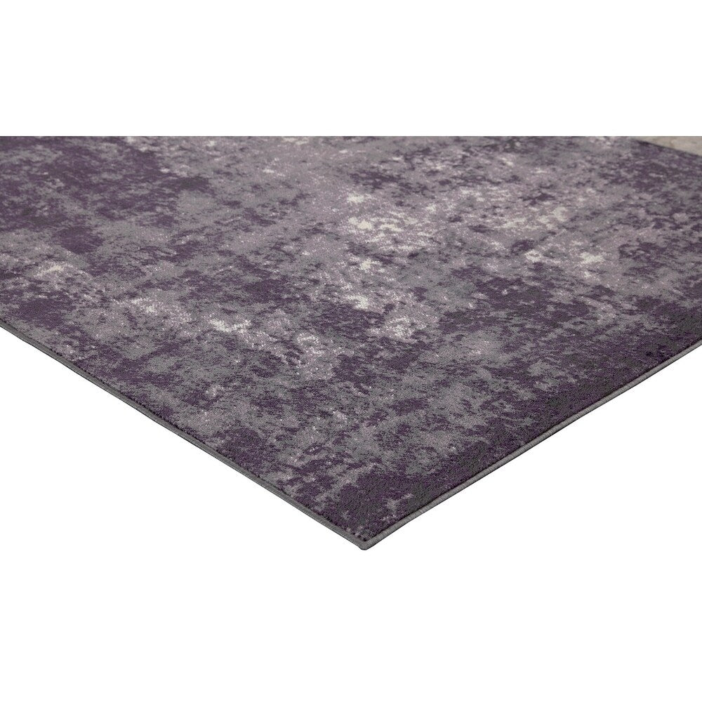 Amethyst Skies Purple Grey Area Rug 7'10 x 10' - Soft Bohemian Rug for Living Room, Bedroom & Home Decor