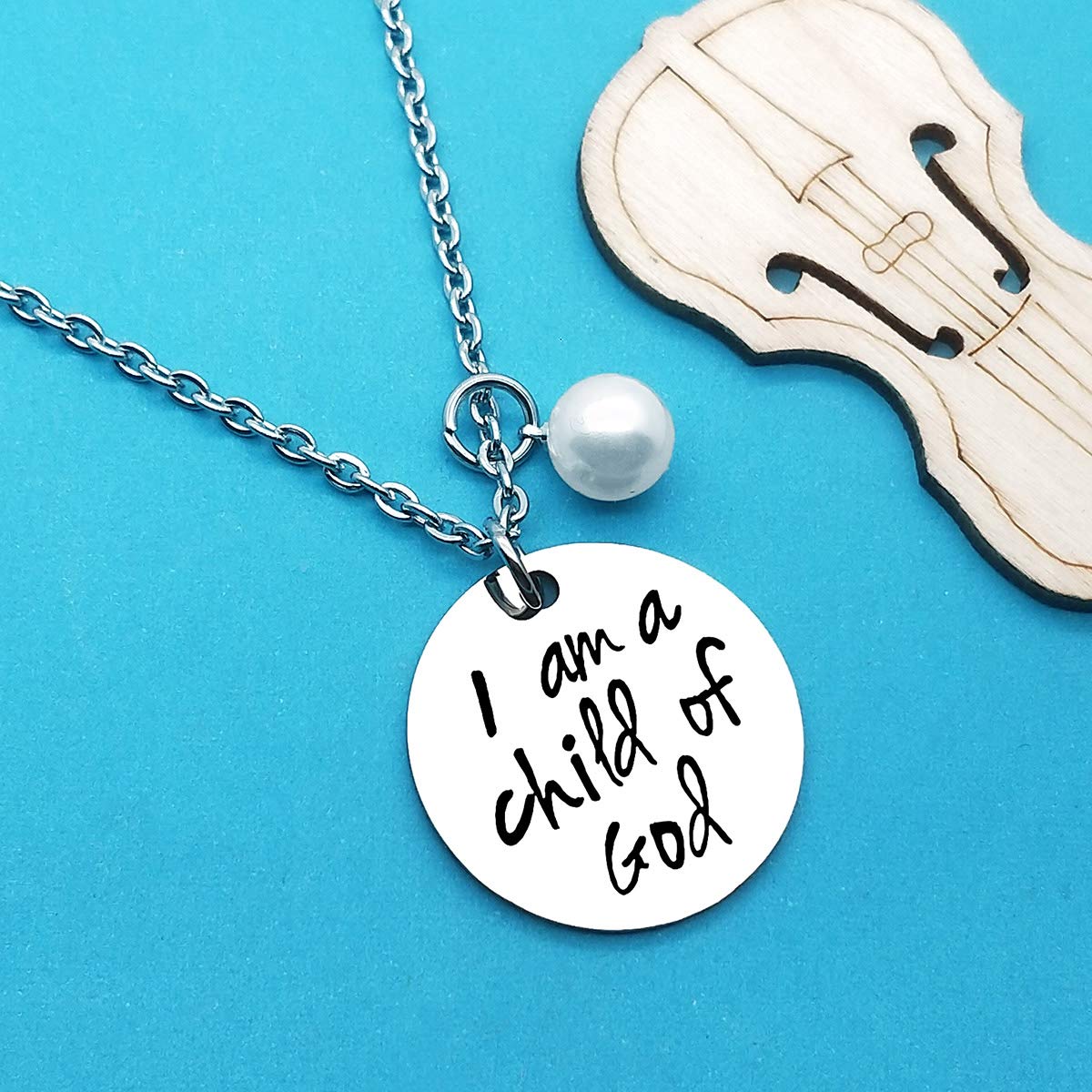 Xiahuyu Goddaughter Necklace - Religious Jewelry for Women, First Communion & Baptism Gifts for Godchild - Inspirational 'I Am a Child of God' Pendant - Perfect for Church, Weddings & Special Occasions