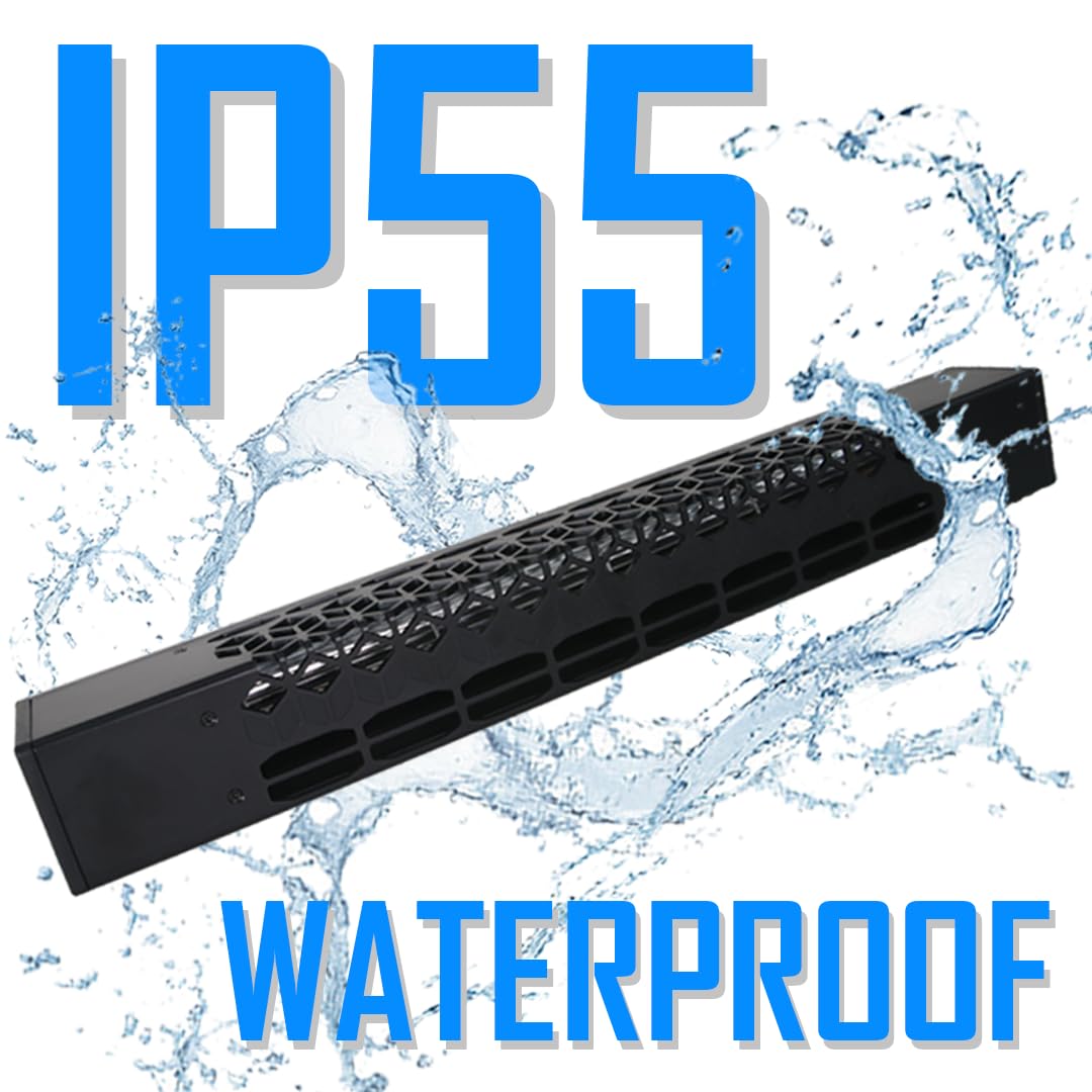 12V DC RV Refrigerator Cooling Fan - IP55 Waterproof, Adjustable Temperature, Easy Install for American RV Side Vents | TTC-SC60(A) | Perfect for RV Camping, Road Trips & Outdoor Adventures