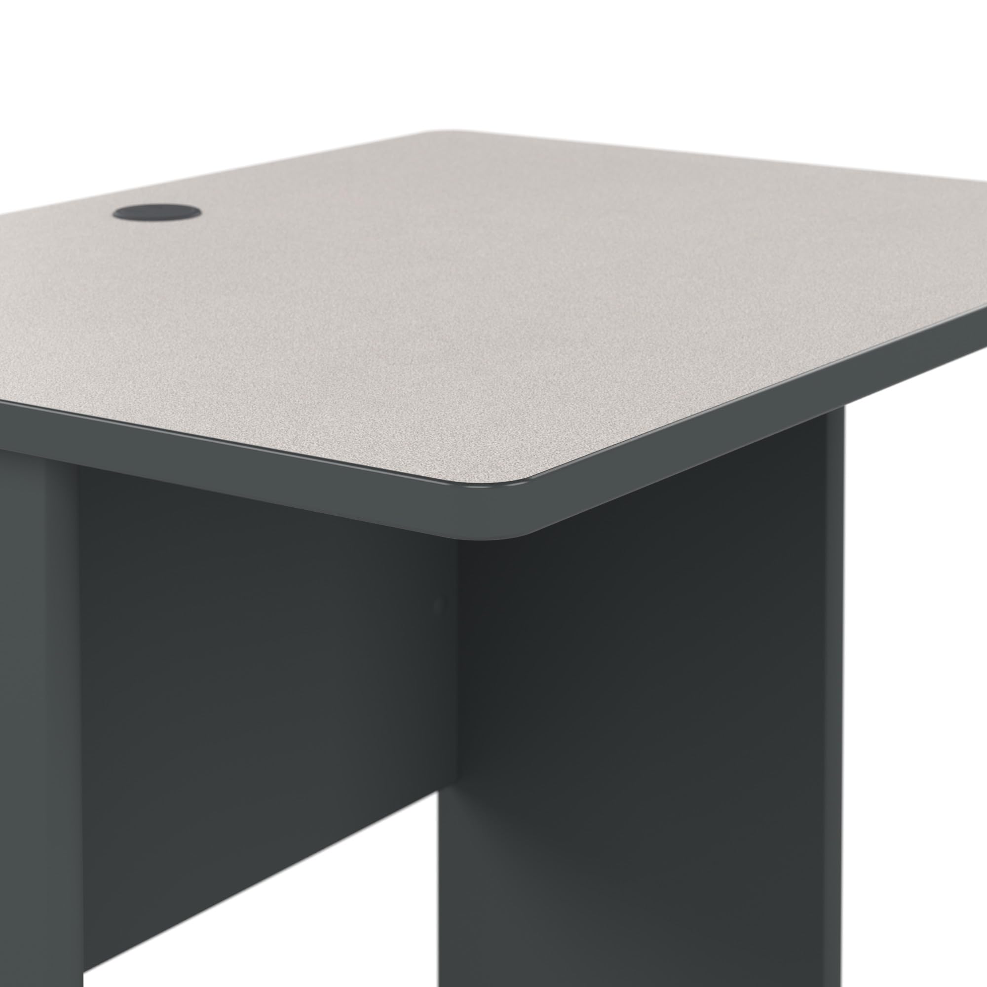 Bush Business Furniture Series A 36W Small White Spectrum & Slate Compact Computer Desk - Home Office & Professional Workspace Solution for Small Spaces & Workstations