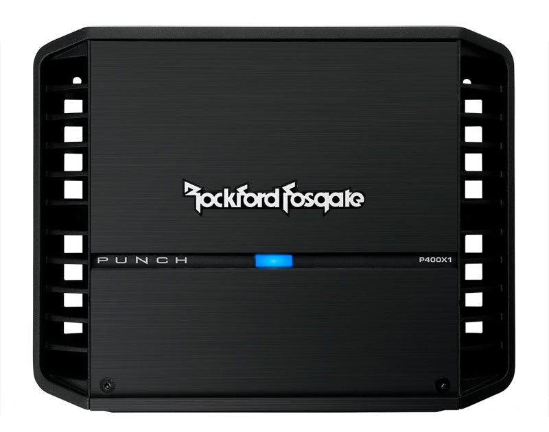 Rockford Fosgate P400X1 400W 1-Channel Amplifier - High Power Car Audio Amp for Subwoofers & Speakers | Perfect for Car Audio Systems, Home Theater & Marine Applications