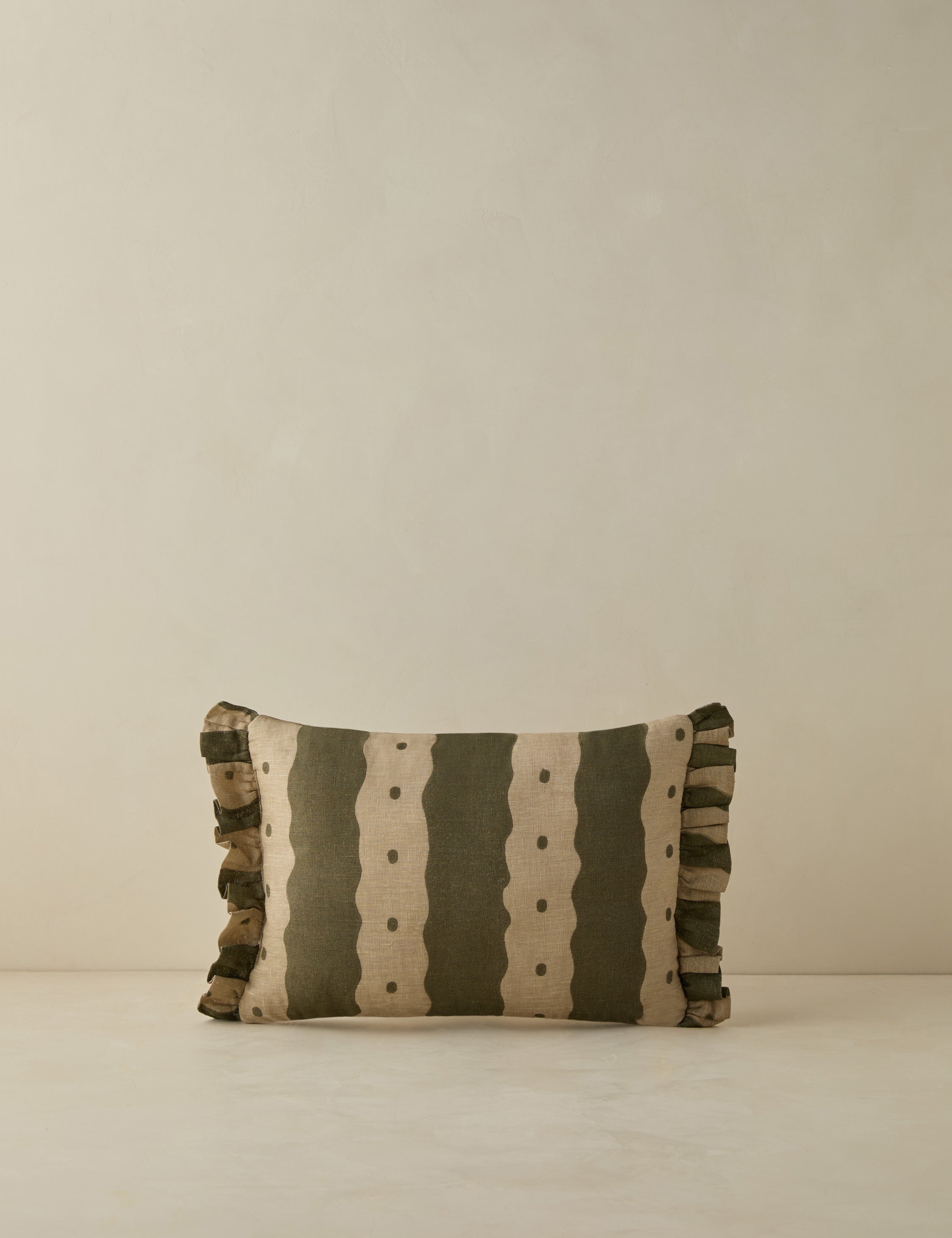 Dotti Linen Pillow by Sarah Sherman Samuel - Premium Organic Cotton Decorative Throw Pillow for Sofa, Bed & Home Decor | Boho Chic Living Room & Bedroom Accent