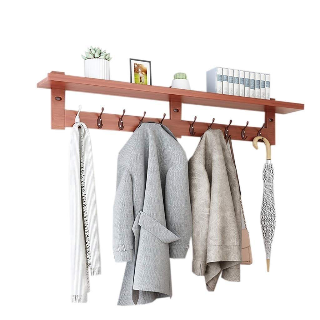 Rustic Industrial LOFT Wall-Mounted Double Pipe Clothes Rack - 10 Hook Towel & Coat Hanger for Bathroom, Living Room & Bedroom Organization | Space-Saving Storage Solution for Small Apartments & Dorm Rooms