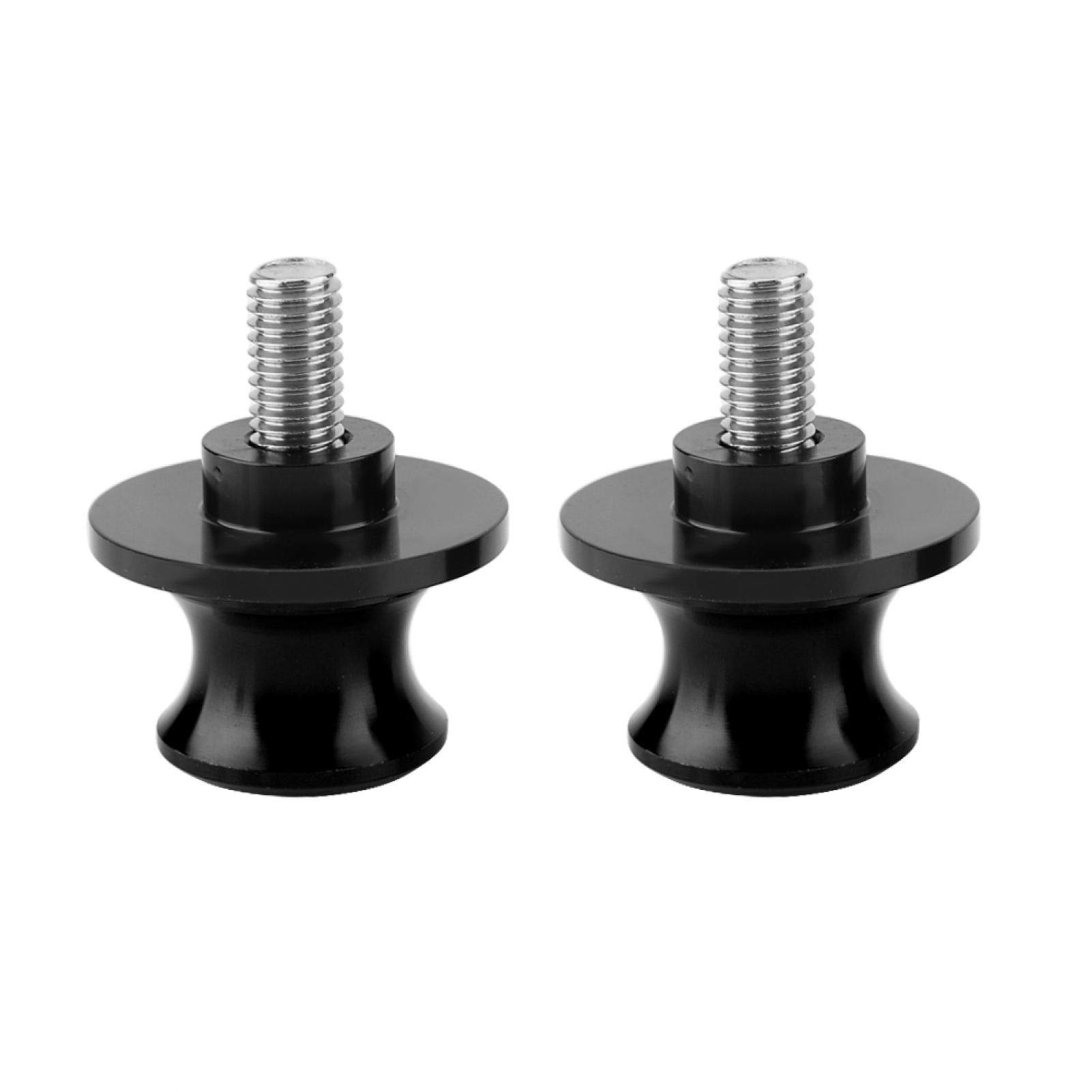 CNC Swing Arm Spool Stand - Black Rear Spool Sliders for Motorcycle Swingarm Bobbins | Durable CNC Machined Aluminum for Enhanced Bike Protection | Perfect for Track Days, Racing & Custom Bike Builds