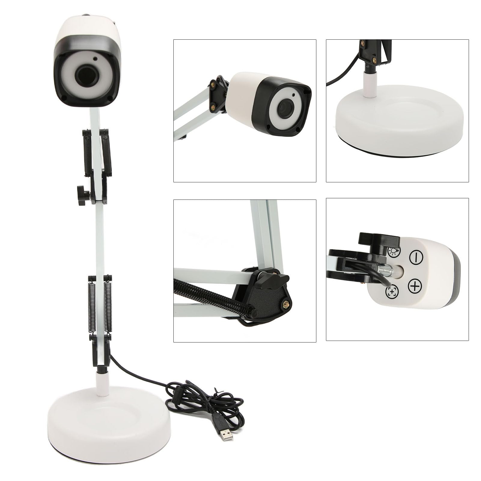 8MP HD Portable Document Camera - 3264x2448 Resolution Smart Scanner with LED Lights for A3/A4 Documents | Ideal for Teaching, Office Work & Remote Learning