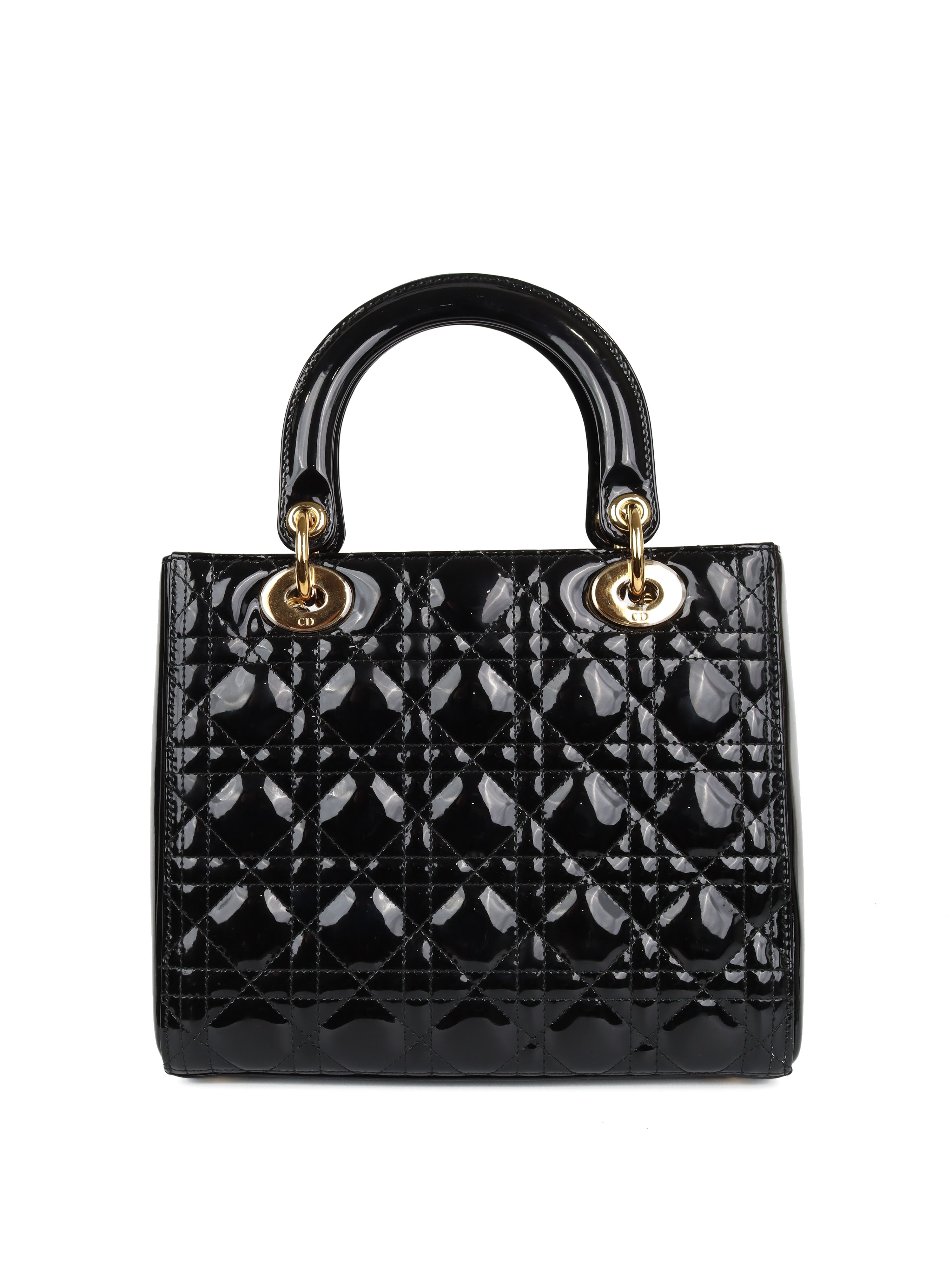 Dior Medium Black Lady Dior Handbag - Luxury Leather Shoulder Bag for Women | Perfect for Parties, Weddings & Evening Events