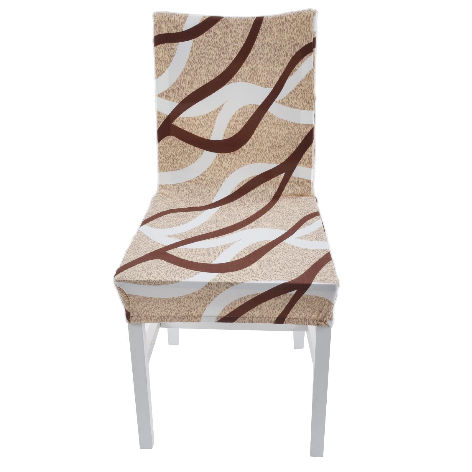 Stretch Dining Chair Covers 6-Piece Set - High Elasticity Washable Slipcovers for Home & Hotel Use - Dustproof Removable Chair Protectors (Type 2) - Perfect for Everyday Dining, Parties & Restaurant Style Decor