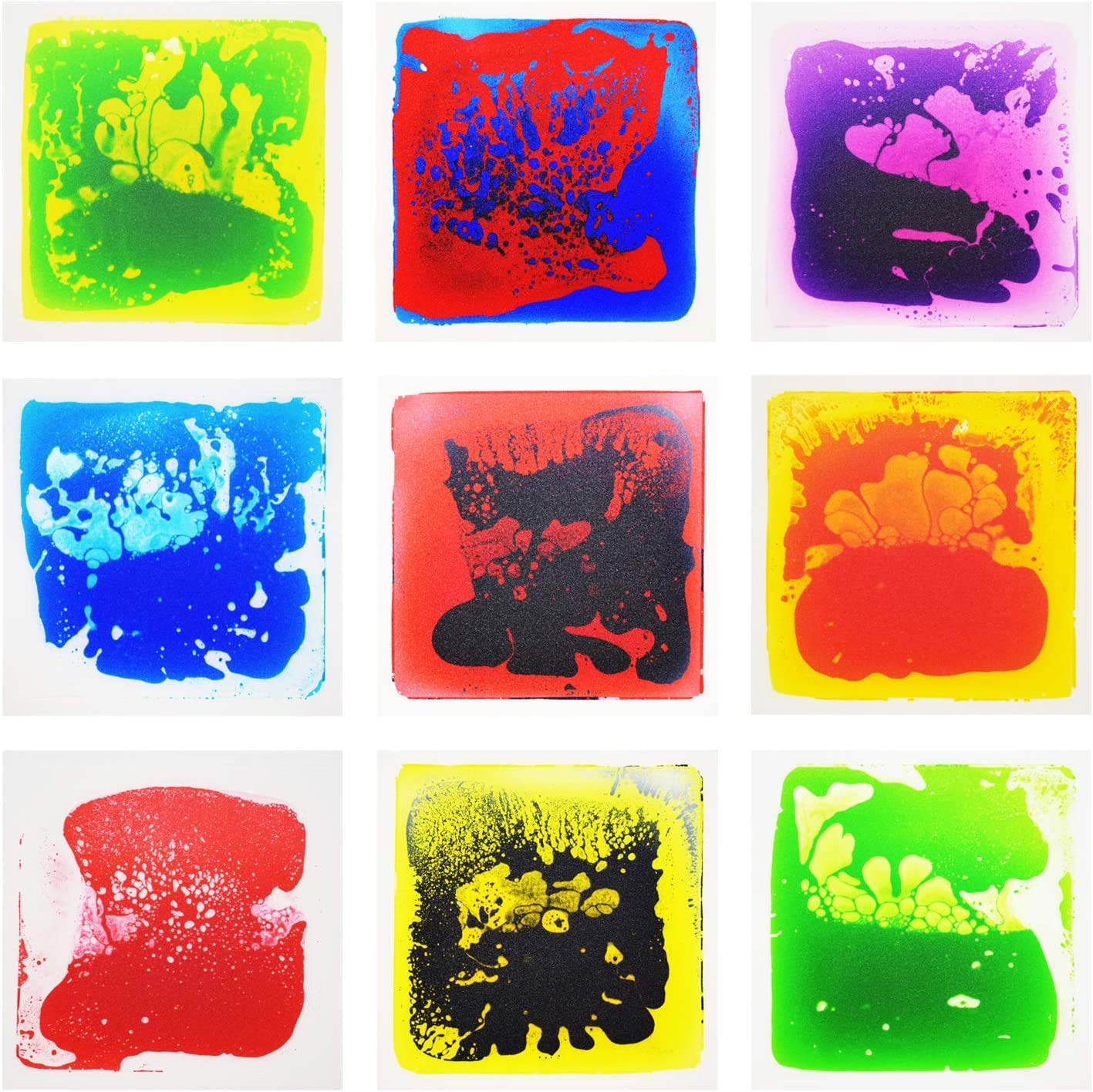 Art3d Liquid Fusion Activity Play Center Tiles - 12