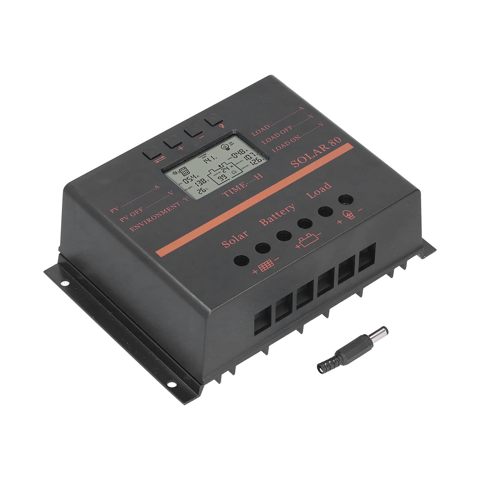 12V/24V Solar Charge Controller with LCD Display - MPPT Solar Panel Regulator for Home, RV, Boat & Off-Grid Power Systems | Efficient Energy Management for Solar Panels & Batteries