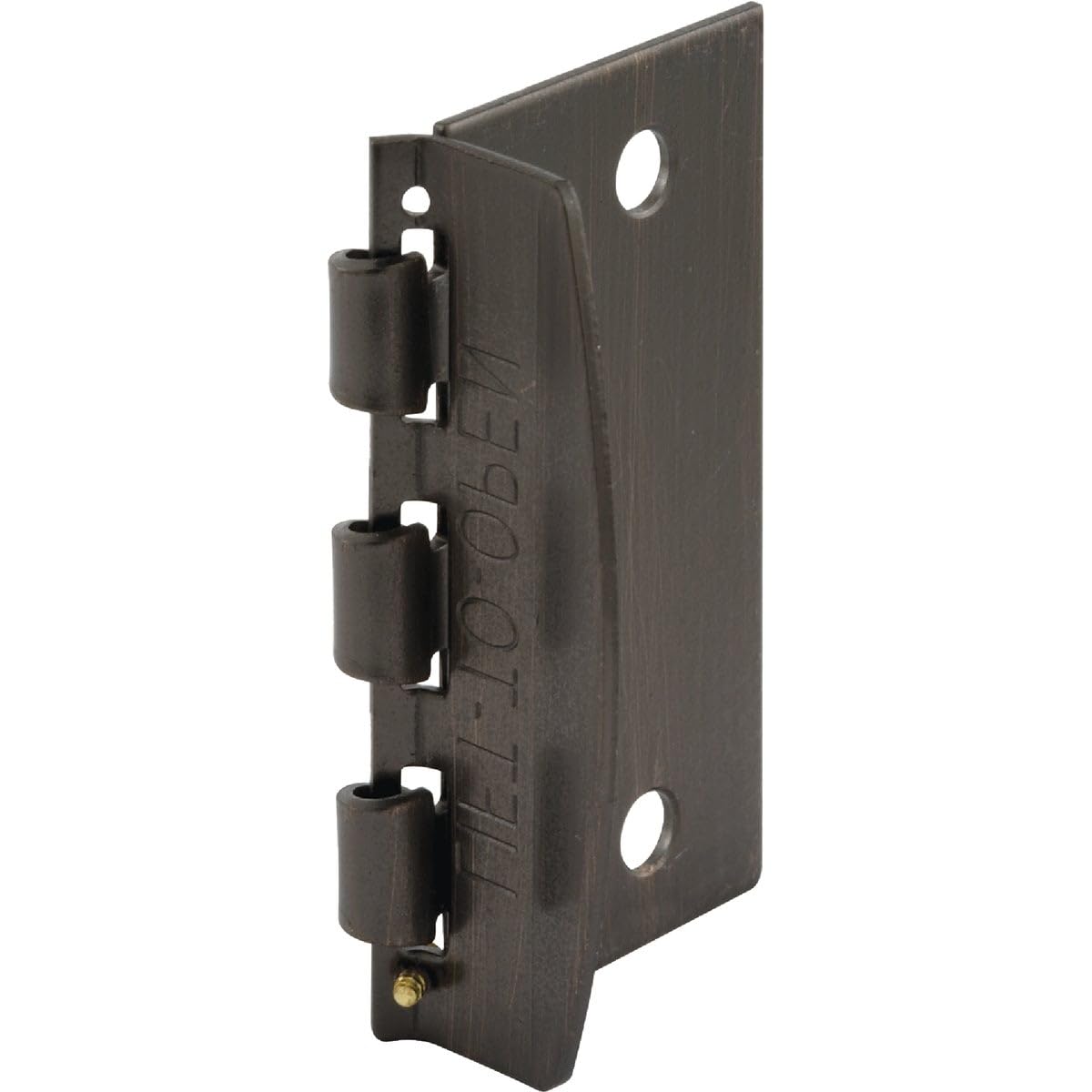 Prime-Line U 10321 Reversible Bronze Flip Action Door Lock with Anti-Lock Out Screw - Child Safe Privacy Lock for Bedroom, Bathroom & Nursery (2-3/4