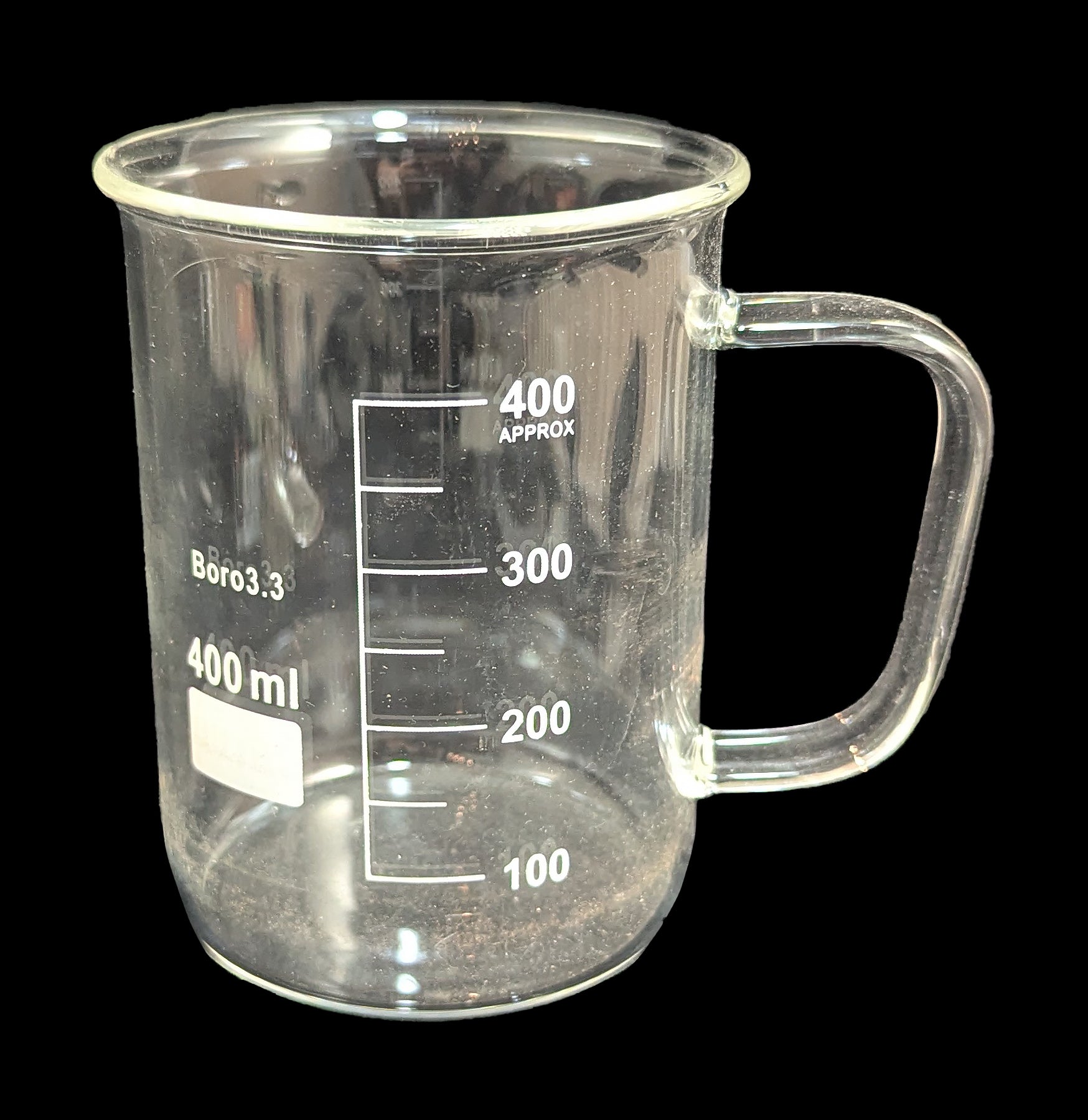 Beaker Mug - 500ml Glass Science Beaker Coffee Cup with Handle & Measurements - Perfect for Lab, Chemistry Enthusiasts, and Unique Coffee Lovers