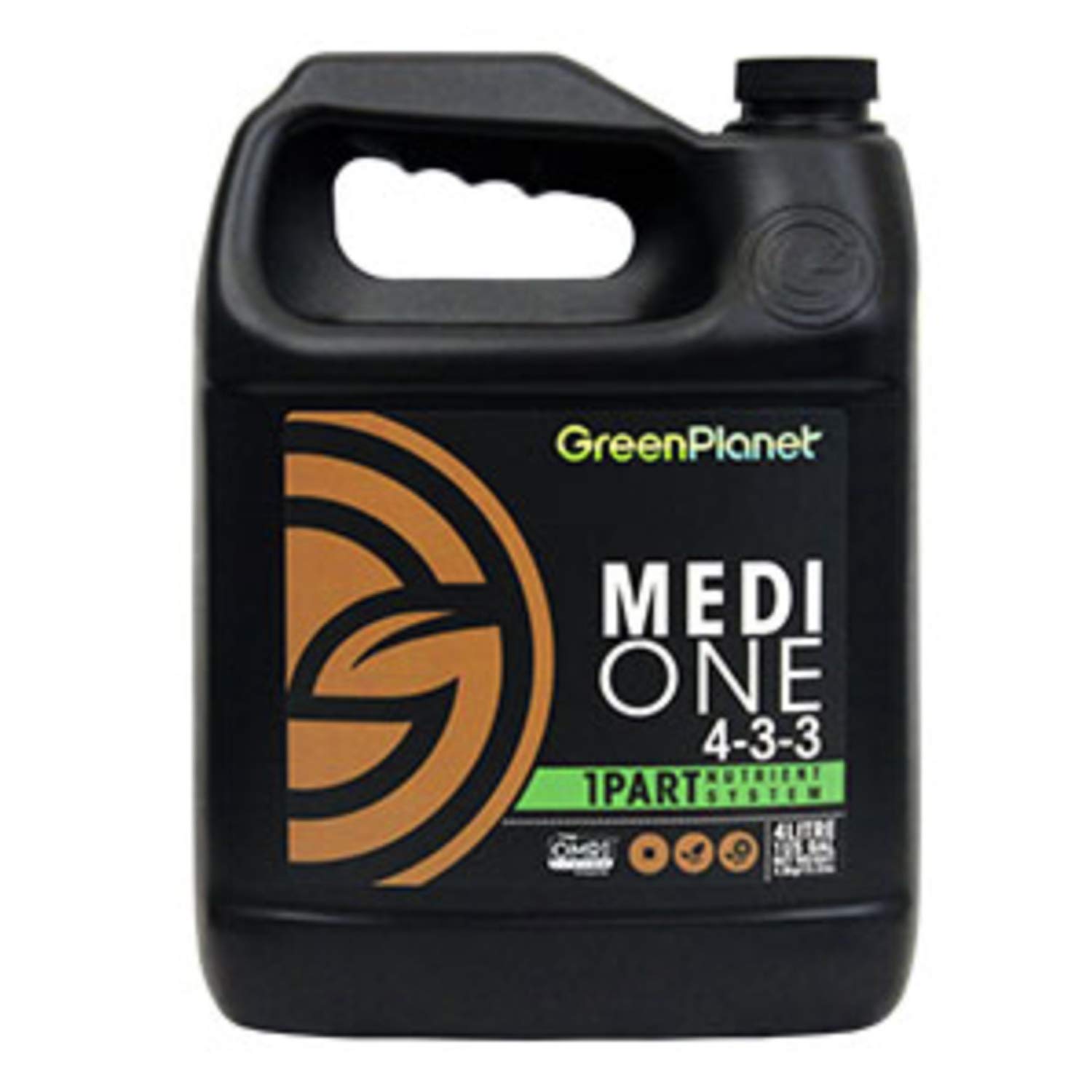 Green Planet Nutrients - MEDI-ONE (4 Liters) All Natural Organic Plant Food, One-Part Complete Nutrient Solution for Hydroponics & Soil Gardening - Perfect for Vegetables, Herbs & Indoor Plants