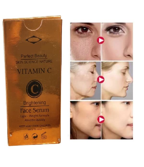 Best Vitamin C Face Serum for Brightening & Anti-Aging - Glowing Skin Care Treatment for Day & Night Use - Perfect for Dry, Dull & Sensitive Skin