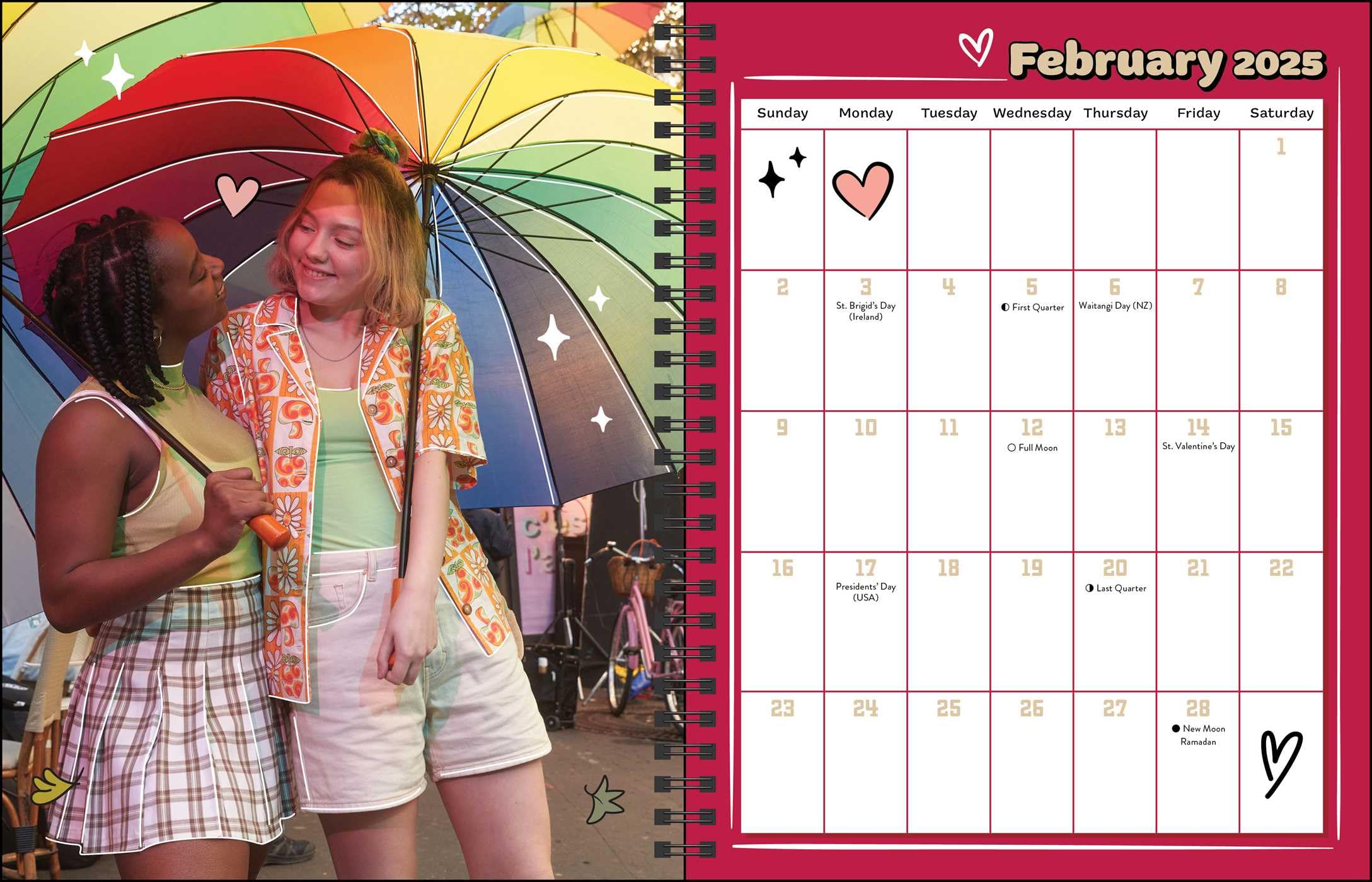 Heartstopper 16-Month 2024-2025 Weekly & Monthly Planner Calendar with Bonus Stickers - Perfect for School, Work, and Personal Organization