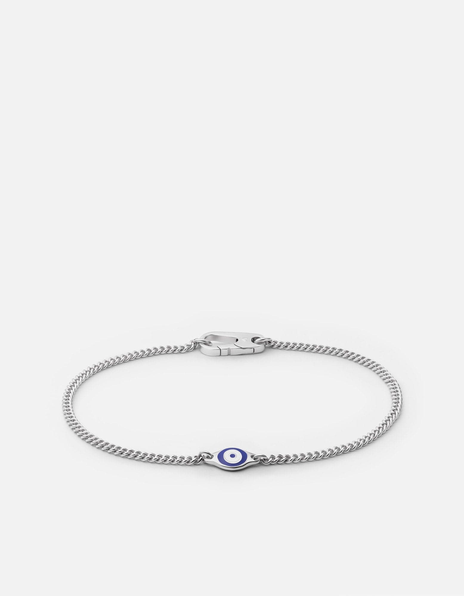Single Blue Eye Bracelet - Sterling Silver Protection Jewelry for Women & Men | Perfect for Everyday Wear, Gifts & Spiritual Healing