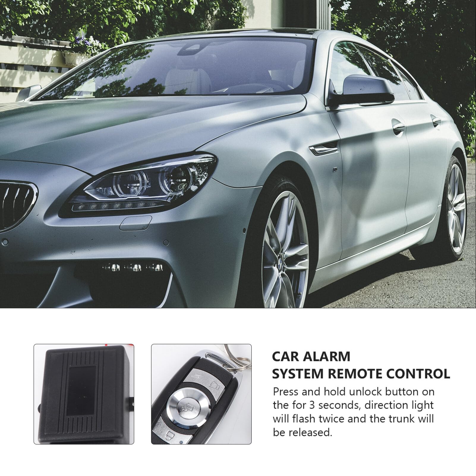Universal Car Remote Starter & Keyless Entry System - Vehicle Door Lock Kit with Alarm | Remote Start, Lock/Unlock, Security for Cars, Trucks & SUVs | Perfect for Cold Mornings & Secure Parking