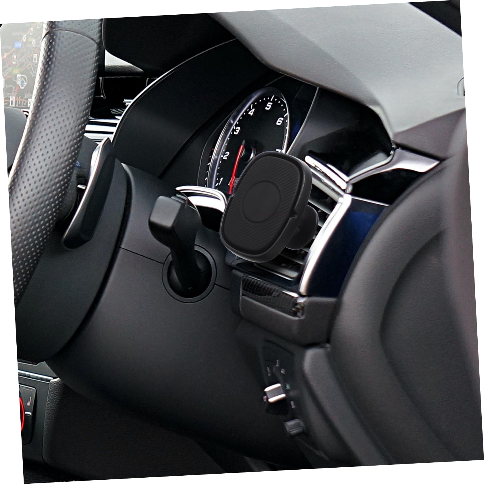 HOMSFOU 4-Pack Magnetic Car Phone Holder - Universal Dashboard Mount for iPhone, Samsung & GPS - Strong Grip & 360° Rotation for Safe Driving