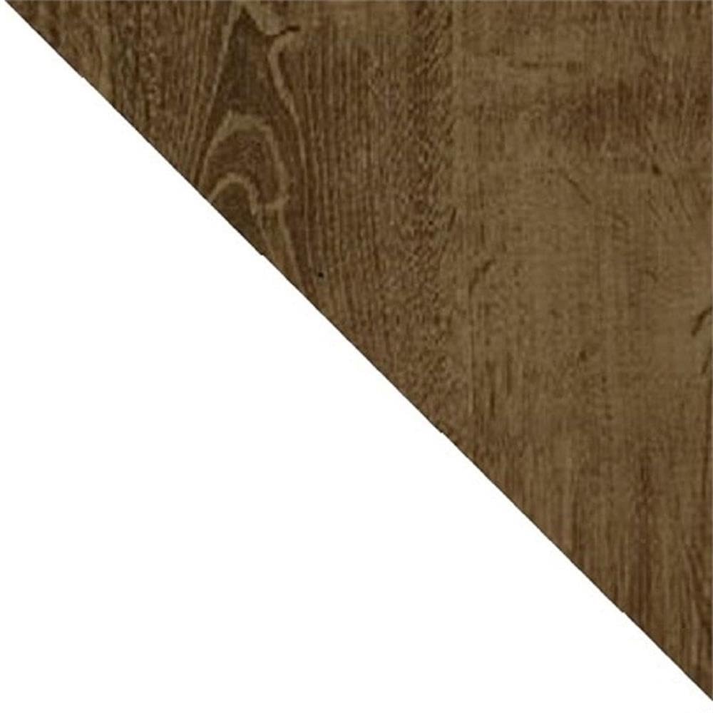 BOWERY HILL 3-Shelf Solid Wood TV Stand for TVs up to 50 Inches - White/Brown Finish - Perfect for Living Room, Bedroom & Home Entertainment Center