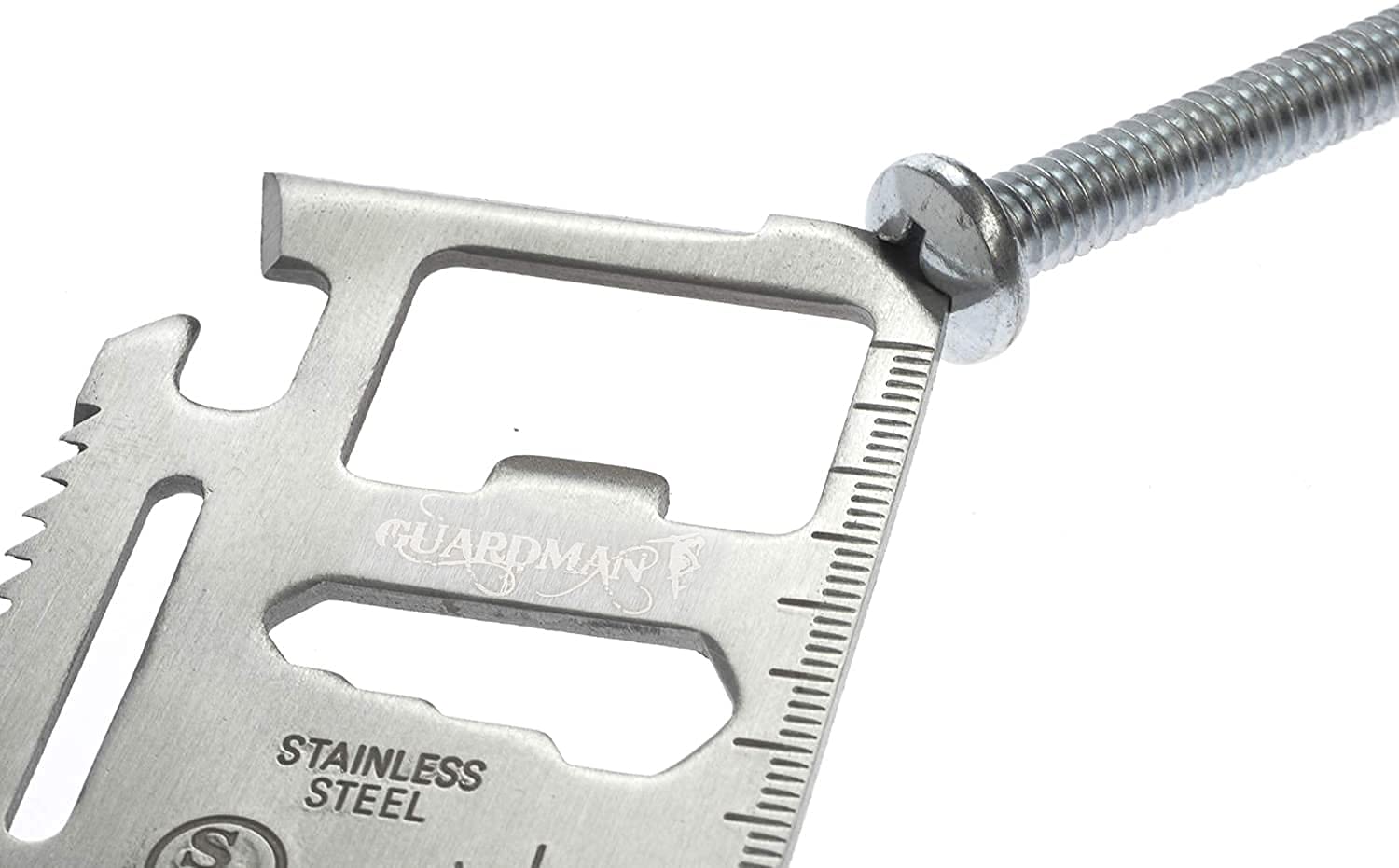 GUARDMAN 11-in-1 Survival Credit Card Multitool Set (2 Pack) - Tactical Wallet Tool with Bottle Opener, Knife & 9 Functions - Perfect Father's Day, Birthday Gift for Men - Ideal for Camping, Hiking & Emergency Preparedness