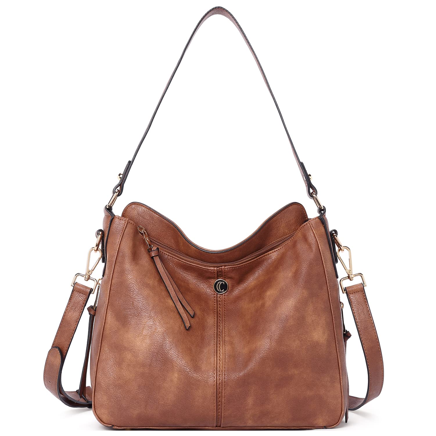 CLUCI Vegan Leather Handbags for Women - Large Tote & Crossbody Purse for Work & Travel