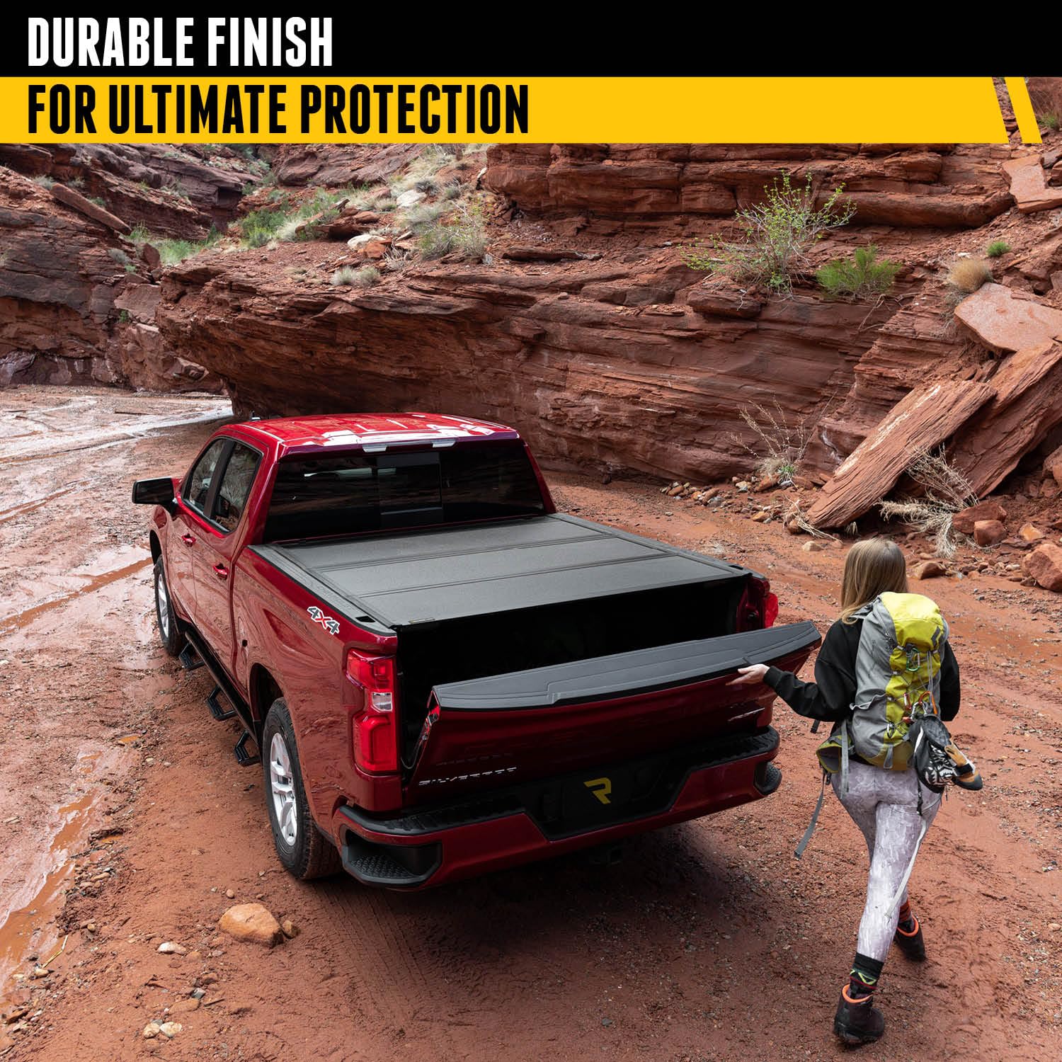 RealTruck UnderCover ArmorFlex Hard Folding Truck Bed Tonneau Cover | AX22020 | Fits 2015-2020 Ford F-150 6'7