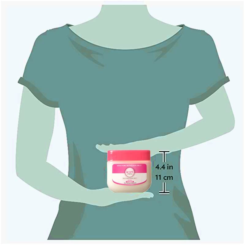 ICAN LONDON ROSE 100% Pure Petroleum Jelly 13oz (368g) - Moisturizing Skin Care for Dry Lips, Hands & Face | Multi-Purpose Healing Ointment for Babies & Adults