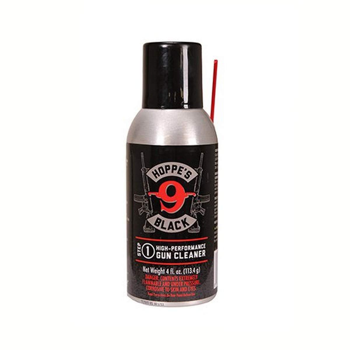 Hoppe's No. 9 Black Bore Cleaner with Straw - 4 oz Aerosol Can | Gun Barrel Cleaning Solution for Firearms Maintenance & Hunting Gear Care
