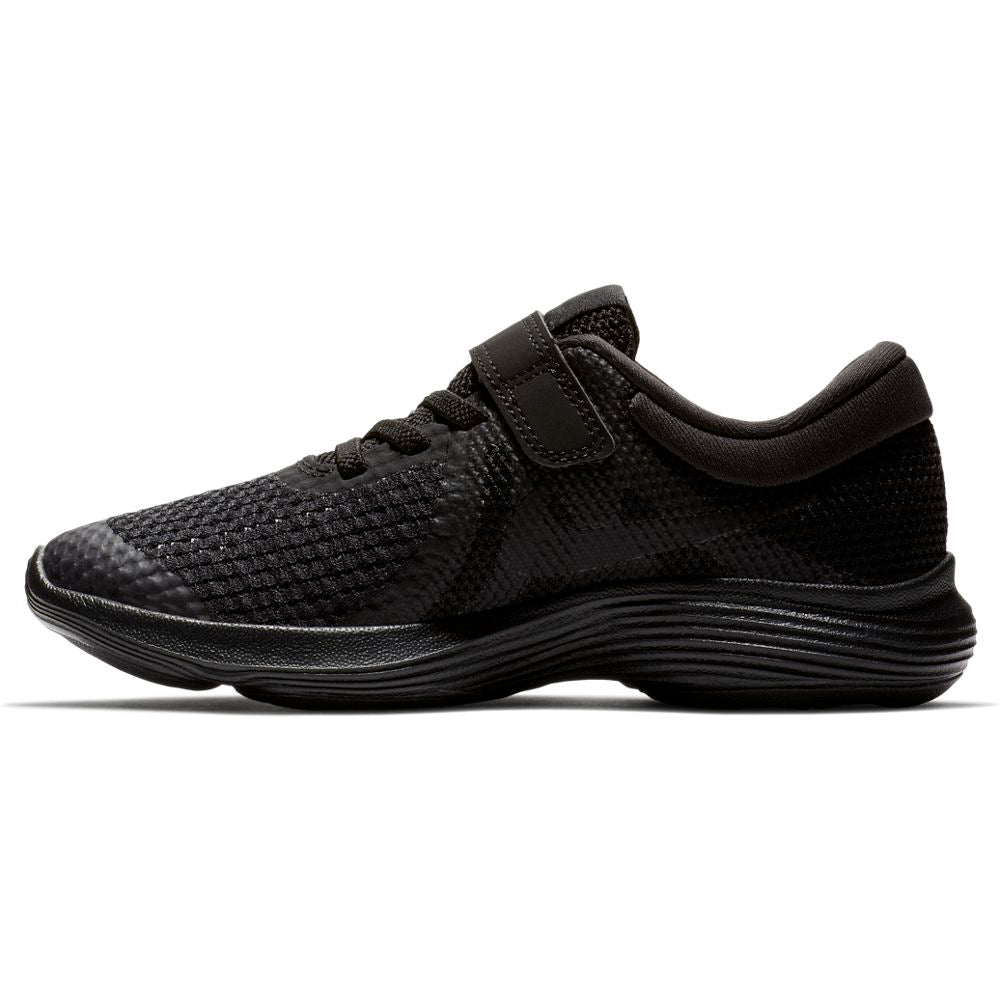 Nike Black/Black Revolution Kids' Sneakers - Lightweight & Comfortable for Running, School & Play | Boys & Girls Athletic Shoes