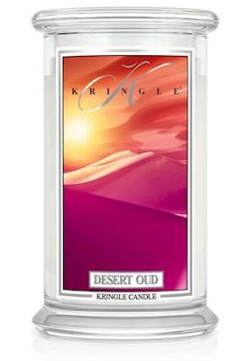 Kringle Candles Desert Oud Large 2-Wick 22oz 100-Hour Scented Jar Candle - Perfect for Living Room, Bedroom & Relaxation