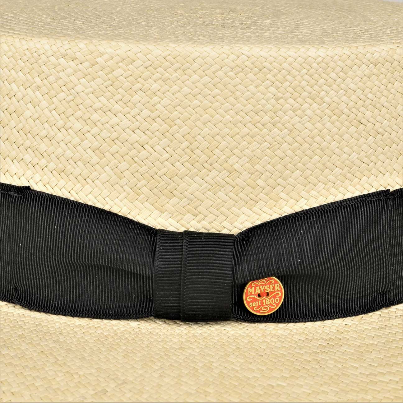 Premium Gondolo Panama Hat by Mayser - Handwoven Straw Fedora for Men & Women - Sun Protection Summer Hat for Beach, Travel & Outdoor Activities