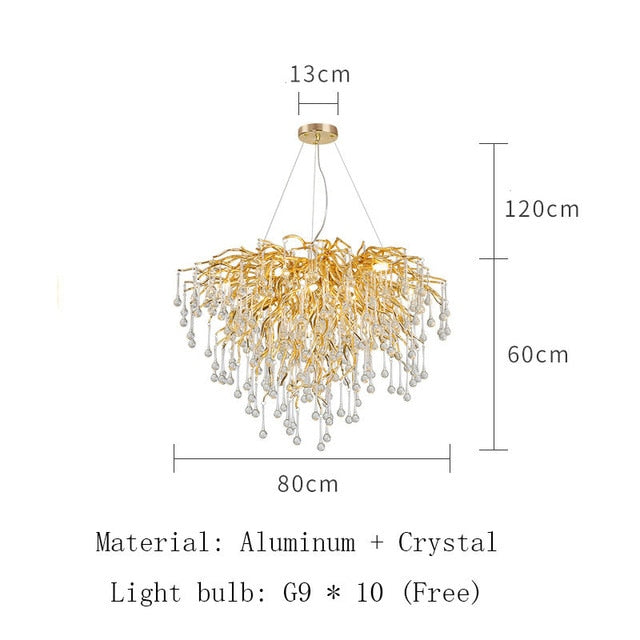 Elegant Rectangular Crystal Chandelier - Modern LED Ceiling Light Fixture for Dining Room, Living Room, Bedroom & Entryway | Artpad Luxury Lighting Decor