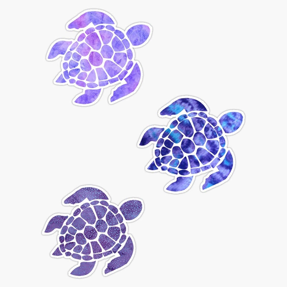 Waterproof Vinyl Turtle Stickers - 5