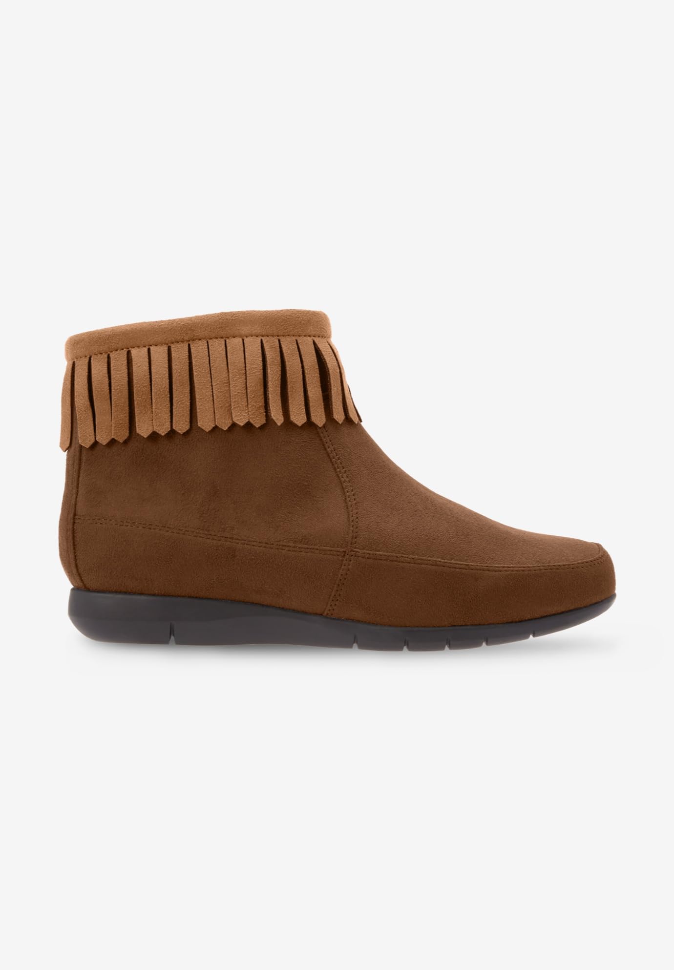 Comfortview Women's Wide Width The Marion Bootie - Stylish & Comfortable Ankle Boots for Wide Feet | Perfect for Work, Casual Outfits & Fall/Winter Fashion